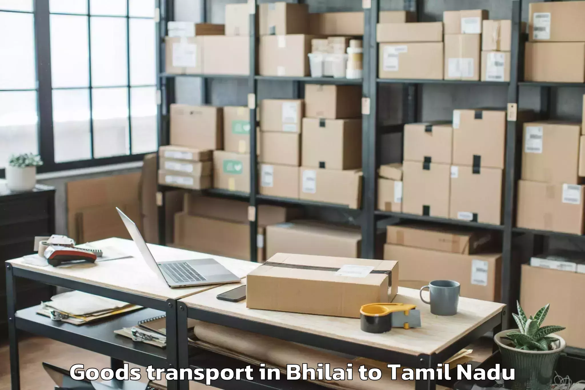 Professional Bhilai to Pattukkottai Goods Transport